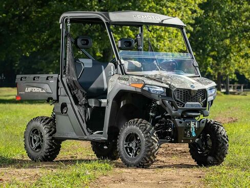 Superatv Scratch Half Half -Hindshield لـ 2021+ CFMOTO UFORCE 600 ، XR Optic Hard Coating ، 1/4 "Polycarbonate أقوى من الزجاج ، الحماية المتفوقة والأسلوب الأنيق ، الولايات المتحدة الأمريكية مصنوعة in Saudi Arabia