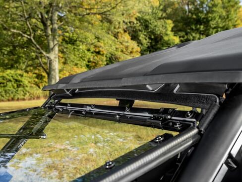 الزجاج الأمامي Superatv Scratch Resistant Flip Flip لـ CFMoto Zforce 950 Trail & Sport ، 800 Trail 2023+ ، 1/4 بوصة بولي كربونات مطلية ، يمكن إغلاقه أو تنفيسه أو فتحه بالكامل. in Saudi Arabia