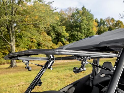 الزجاج الأمامي Superatv Scratch Resistant Flip Flip لـ CFMoto Zforce 950 Trail & Sport ، 800 Trail 2023+ ، 1/4 بوصة بولي كربونات مطلية ، يمكن إغلاقه أو تنفيسه أو فتحه بالكامل. in Saudi Arabia