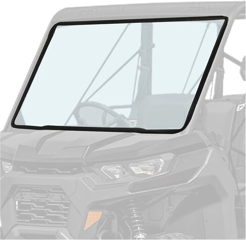 Hecasa Full Front Windshield متوافق مع 2016-2023 Can Am Defender HD5 HD8 HD10 MAX الزجاج الأمامي واضح in Saudi Arabia