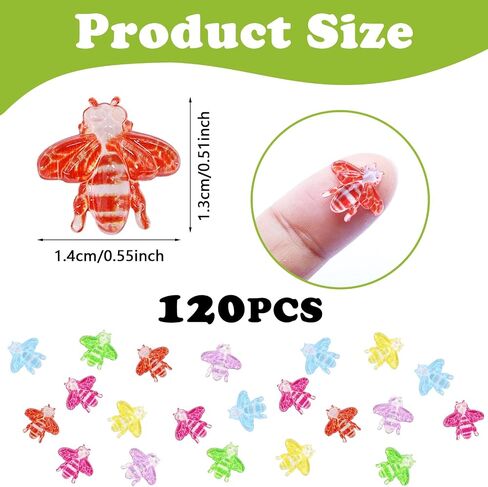 120 Pieces Mini Resin Ladybug, Luminous Tiny Ladybug Miniature Figurines for Fairy Garden Dollhouse Micro Landscape Decor, Micro Resin Animals Gifts for Birthday, Christmas, Party in Saudi Arabia