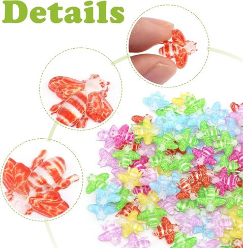 120 Pieces Mini Resin Ladybug, Luminous Tiny Ladybug Miniature Figurines for Fairy Garden Dollhouse Micro Landscape Decor, Micro Resin Animals Gifts for Birthday, Christmas, Party in Saudi Arabia