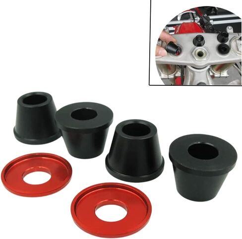 Machswon storecycle Handlebar Clamp Bithings Cone ، Handle Bar Riser Kit ، ملاءمة لـ KXF ، CRF ، YZF ، RM ، الأوساخ ، الحفرة ، على الطرق الوعرة ، الدراجات ، الدراجات النارية ، الأسود in Saudi Arabia
