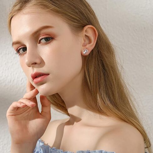 925 sterling الفضة الفضية hypoallergenic stud stud hoop leverback أقراط الديناصور/البقرة/الضفدع/الراكون/الزرافة/الأخطبوط/كورجي أقراط المجوهرات للنساء in Kuwait