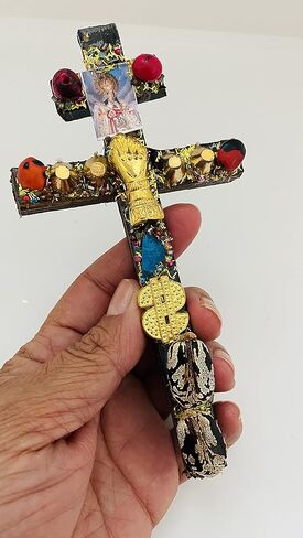 Handmade Caravaca Cross - Cruz de Caravaca - Religious amulet - Double crucifix in Saudi Arabia