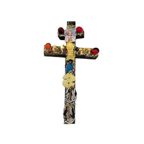 Handmade Caravaca Cross - Cruz de Caravaca - Religious amulet - Double crucifix in Saudi Arabia