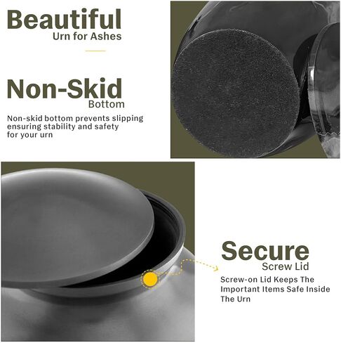 Fashionzaadi الرائعة اليعسوب الصغيرة جرة صغيرة 3 بوصات ، 2 قطعة دفن الجرار الصغيرة للرماد البشري تذكار in Kuwait