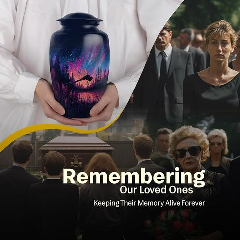 Fashionzaadi الرائعة اليعسوب الصغيرة جرة صغيرة 3 بوصات ، 2 قطعة دفن الجرار الصغيرة للرماد البشري تذكار in Kuwait