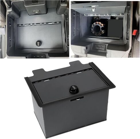 CUFU CENTER CENTONE CONSOLE SAFE GUN BOX متوافق مع 2019-2023 CHEVY CHEVROLET SILVERADA GMC SIERRA 1500 2500 3500 استبدال لـ 84081567 Console Locking Storage مع مرور التحرير والسرد المكون من 3 أرقام in Saudi Arabia