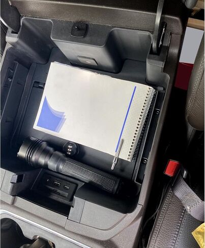 CUFU CENTER CENTONE CONSOLE SAFE GUN BOX متوافق مع 2019-2023 CHEVY CHEVROLET SILVERADA GMC SIERRA 1500 2500 3500 استبدال لـ 84081567 Console Locking Storage مع مرور التحرير والسرد المكون من 3 أرقام in Saudi Arabia