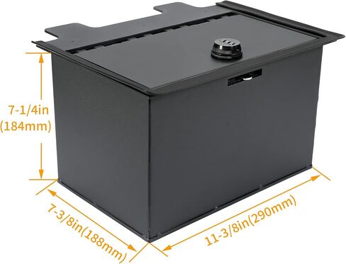 CUFU CENTER CENTONE CONSOLE SAFE GUN BOX متوافق مع 2019-2023 CHEVY CHEVROLET SILVERADA GMC SIERRA 1500 2500 3500 استبدال لـ 84081567 Console Locking Storage مع مرور التحرير والسرد المكون من 3 أرقام in Saudi Arabia