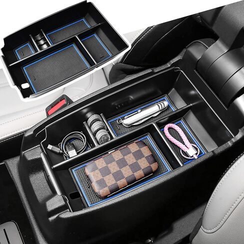 Tacobro Center Center Console Tranizer Tranizer متوافق مع Ford Escape 2020-2024 2025 و 2021 2022 2023 2024 2025 Bronco Sport Cx430 4-Door (ليس لـ U725 2-Door) صندوق تخزين ثانوي-أسود-أسود. in Kuwait