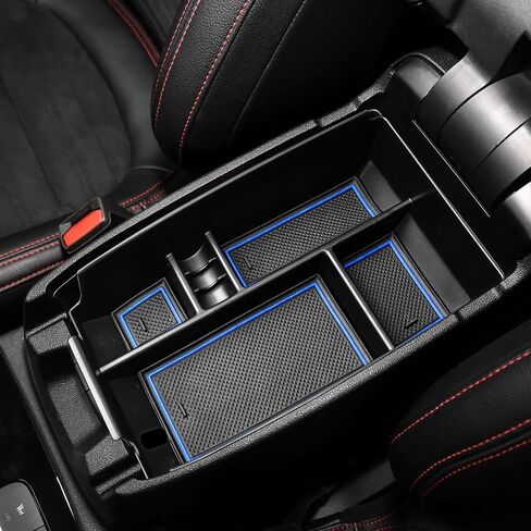 Tacobro Center Center Console Tranizer Tranizer متوافق مع Ford Escape 2020-2024 2025 و 2021 2022 2023 2024 2025 Bronco Sport Cx430 4-Door (ليس لـ U725 2-Door) صندوق تخزين ثانوي-أسود-أسود. in Kuwait