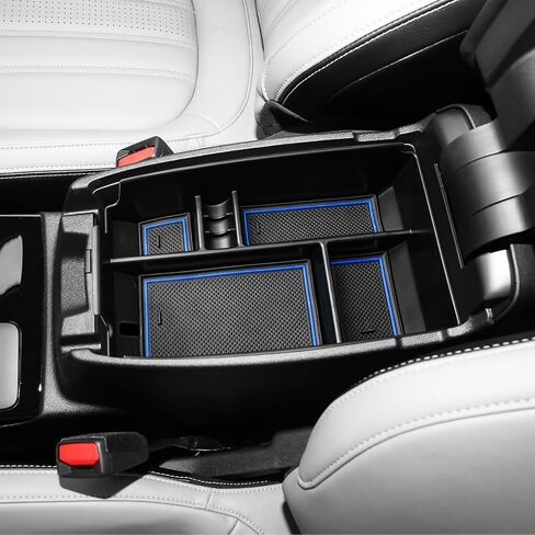 Tacobro Center Center Console Tranizer Tranizer متوافق مع Ford Escape 2020-2024 2025 و 2021 2022 2023 2024 2025 Bronco Sport Cx430 4-Door (ليس لـ U725 2-Door) صندوق تخزين ثانوي-أسود-أسود. in Kuwait