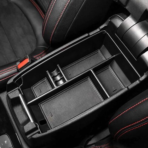 Tacobro Center Center Console Tranizer Tranizer متوافق مع Ford Escape 2020-2024 2025 و 2021 2022 2023 2024 2025 Bronco Sport Cx430 4-Door (ليس لـ U725 2-Door) صندوق تخزين ثانوي-أسود-أسود. in Kuwait