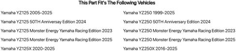 TUSK طي رافعة نصيحة أسود/أزرق ل yamaha yz125 2005-2023 in Saudi Arabia