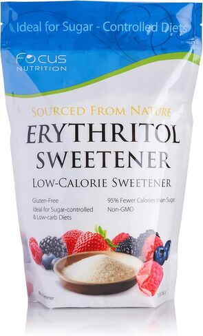 Focus Nutrition Erythritol Sweetener Individual Packets 70 Count Bag - Low Calorie, Carb, Keto Friendly Sugar Substitute in Kuwait