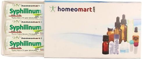 Syphilinum Homeopathy Pellets (Pills) in 1M Potency, Pack of 3 in Saudi Arabia