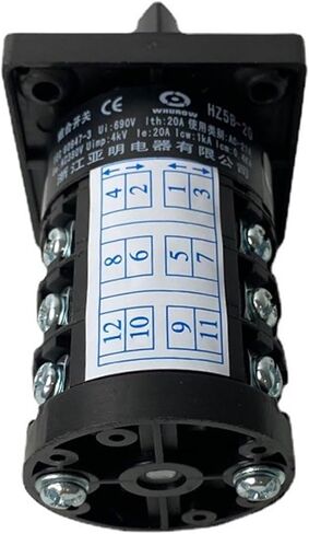 مفتاح مجموعة CAM ROTARY HZ5B-20/3 مفاتيح تغيير عالمية 20A 3 أعمدة 3 Positon Control الطاقة المزدوجة in Saudi Arabia