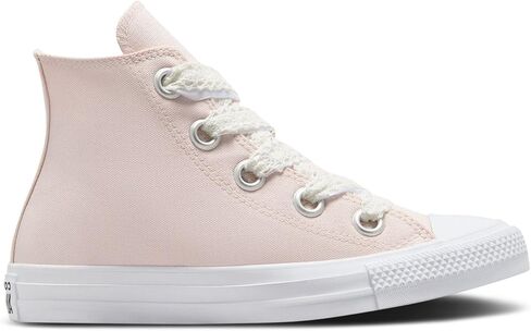 حذاء رياضي قماشي Chuck Taylor All Star Lift من Converse للجنسين - طراز إغلاق برباط - أبيض/أزرق شرنقي 7.5 in Kuwait