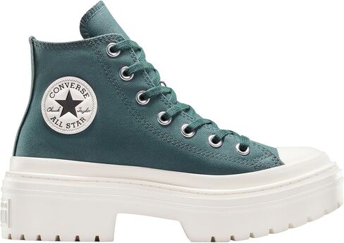 حذاء رياضي قماشي Chuck Taylor All Star Lift من Converse للجنسين - طراز إغلاق برباط - أبيض/أزرق شرنقي 7.5 in Kuwait