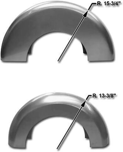 Custom 11" Wide Blank Steel Rear Fender Round-Top 13-3/8" Radius Fits for Harley 16" Wheel in Saudi Arabia