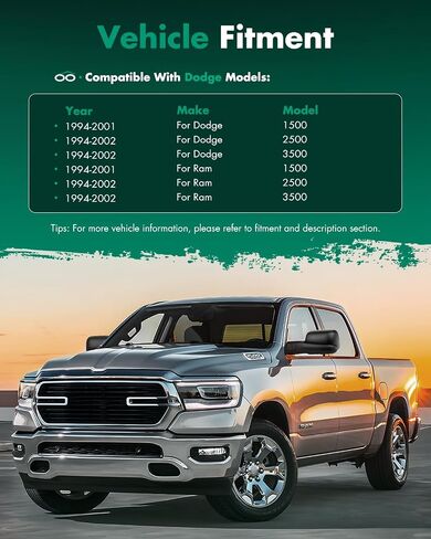 زوج من 1994-2001 RAM 1500 1994-2002 RAM 2500 3500 مرايا القطر يدوي ضبط لا يتم تسخينه مع السائق الأيسر ومرآة جانب الركاب الأيمن in Saudi Arabia