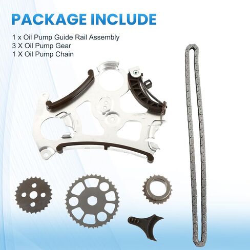 Timing Chain Kit with Oil Pump Guide Chain Gear Compatible with BMW N51 N52 N54 528 530 X3 X4 X5 N52 N55 3.0 2.5 After-Market Parts in Saudi Arabia