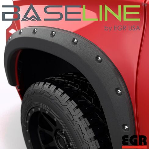 EGR BLF1002 - Fender Fender Fender Flares مع مظهر الترباس المحاكاة - متوافق مع 2019-2022 شيفروليه سيلفرادو 1500 (مع 6 /8 قدم. السرير) in Saudi Arabia