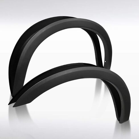 AutoZensation متوافق مع 1999-2007 Ford F250 F350 F450 Super Duty ، 4pc Matte Black Front + مشاعل Fender الخلفية الخلفية in Kuwait