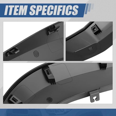 Auto Dynasty 2 Piece Factory Style Paintable Front Wheel Fender Flares Cover Kit Compatible with Toyota Tacoma 2016-2023, Driver and Passenger Side, Matte Black in Saudi Arabia