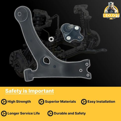 Front End 12pc Suspension Kit Fit for Toyota 2003-2008 Corolla, 2 Front Lower Control Arms K640361 K640360 w/Ball Joint, Sway Bar Links, Sway Bar Tie Rods in Saudi Arabia