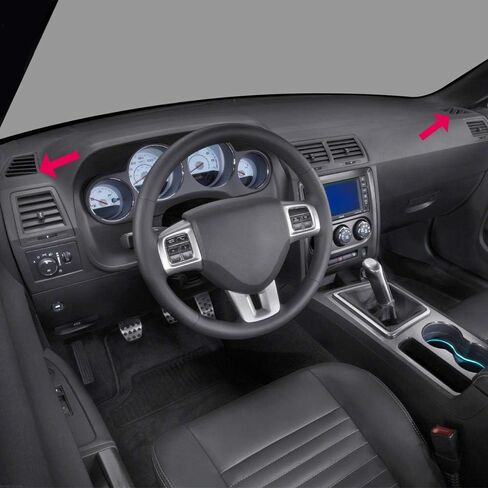 G-PLUS Dash Air Vent Dashboard,Compatible with 2005 2006 Chrysler 300/2006 2007 Dodge Charger/2005-2007 Dodge Magnum,Driver and Passenger Side,Black in Saudi Arabia