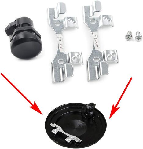 Gzyf Motorbike Push Button Button Fuel Fuel Door Ait Tank Was Oil Cap Tank for Harley-Davidson Touring Electra Street Road Glide 1992-2016 in Saudi Arabia