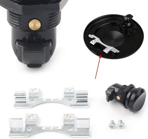 Gzyf Motorbike Push Button Button Fuel Fuel Door Ait Tank Was Oil Cap Tank for Harley-Davidson Touring Electra Street Road Glide 1992-2016 in Saudi Arabia