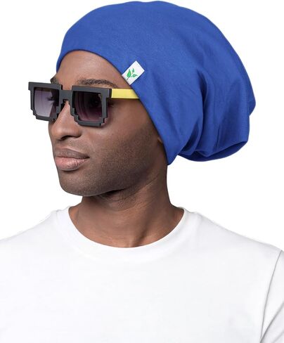 Sleep Cap-2Pcs Designed for Men with Natural Curly Wave Hair Satin Lined,Gifts for Boyfriend,Husband & Dad, in Saudi Arabia
