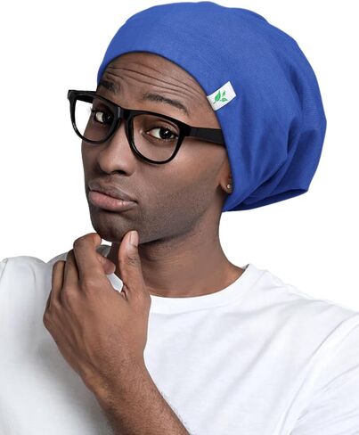 Sleep Cap-2Pcs Designed for Men with Natural Curly Wave Hair Satin Lined,Gifts for Boyfriend,Husband & Dad, in Saudi Arabia
