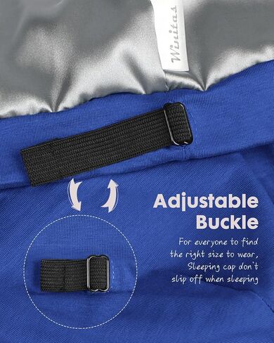 Sleep Cap-2Pcs Designed for Men with Natural Curly Wave Hair Satin Lined,Gifts for Boyfriend,Husband & Dad, in Saudi Arabia