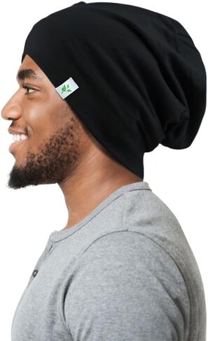 Sleep Cap-2Pcs Designed for Men with Natural Curly Wave Hair Satin Lined,Gifts for Boyfriend,Husband & Dad, in Saudi Arabia