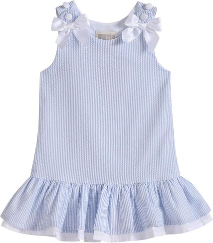 Baby Girls Ruffle Dress with Bows in Saudi Arabia