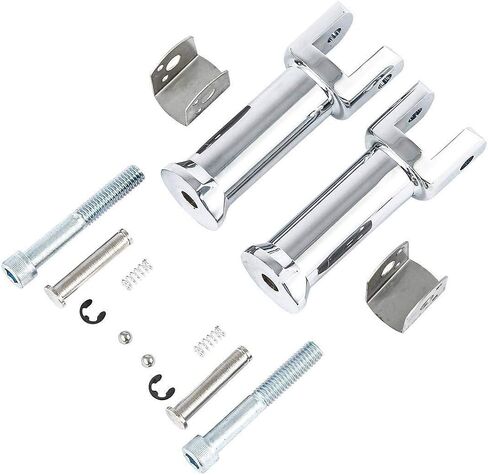 TCMT Chrome Foot Peg Supports Mounts Clevis Kits Fits For Harley Softail Standard Softail Springer Deuce Heritage Softail Classic Fatboy 2000-2006 in Saudi Arabia