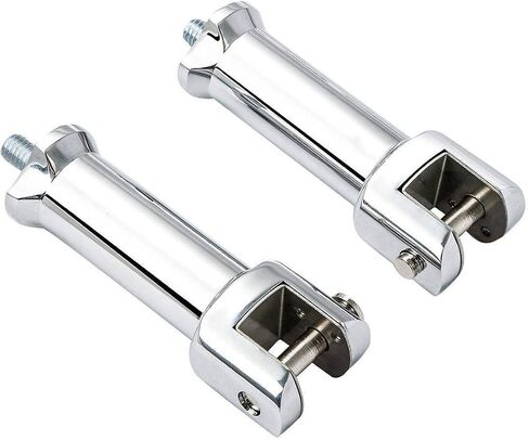 TCMT Chrome Foot Peg Supports Mounts Clevis Kits Fits For Harley Softail Standard Softail Springer Deuce Heritage Softail Classic Fatboy 2000-2006 in Saudi Arabia