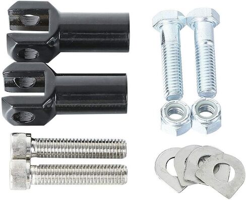 TCMT Chrome Foot Peg Supports Mounts Clevis Kits Fits For Harley Softail Standard Softail Springer Deuce Heritage Softail Classic Fatboy 2000-2006 in Saudi Arabia