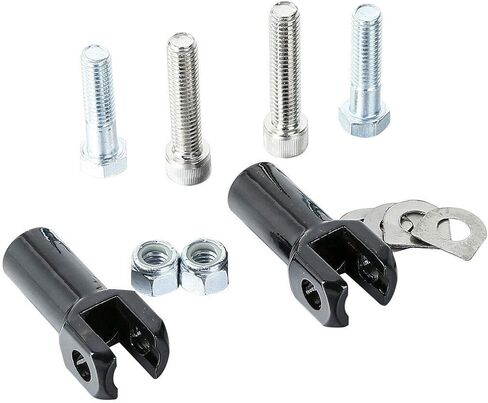 TCMT Chrome Foot Peg Supports Mounts Clevis Kits Fits For Harley Softail Standard Softail Springer Deuce Heritage Softail Classic Fatboy 2000-2006 in Saudi Arabia