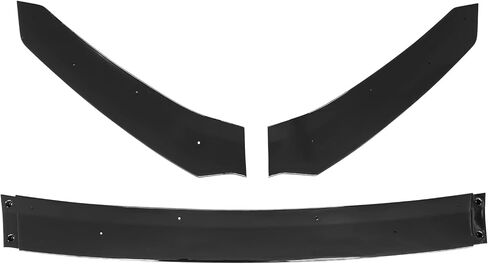 Ikon Motorsports ، Lip الأمامي الوفير متوافق مع 2017-2021 هوندا سيفيك هاتشباك و SI ، HFP Gloss Black Pp Front Air Dam Chin Spoiler 3pcs ، 2018 2019 2020 in Saudi Arabia
