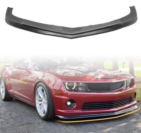مفسد الشفاه الأمامي المصد ، متوافق مع 2010-2013 Chevy Camaro V8 SS فقط (لا يناسب نموذج ZL1) ، PU ZL1 ZL1 الإضافية على حامية الذقن السد الهواء الأمامي in Kuwait