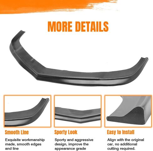 مفسد الشفاه الأمامي المصد ، متوافق مع 2010-2013 Chevy Camaro V8 SS فقط (لا يناسب نموذج ZL1) ، PU ZL1 ZL1 الإضافية على حامية الذقن السد الهواء الأمامي in Kuwait