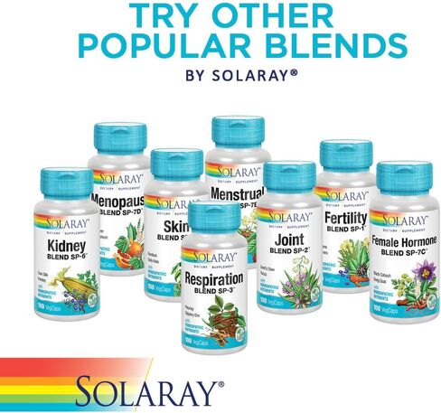 Solaray Sleep Blend SP-17 | مزيج العشبية مع مغذيات الملح الخلية للمساعدة في دعم النوم الصحي والاسترخاء | غير المعدلة وراثيا ، نباتي | 100 VEGCAPS in Saudi Arabia