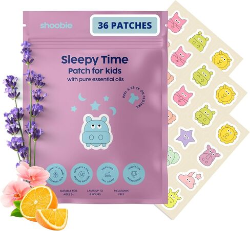 Children's Sleep Patches | Melatonin Free Toddler Sleep Aid with Lavender, Clary Sage, Orange and Geranium Essential Oils | Sleepy Stickers for Kids | 36 Patches in Saudi Arabia