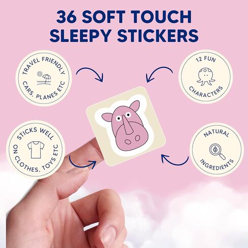 Children's Sleep Patches | Melatonin Free Toddler Sleep Aid with Lavender, Clary Sage, Orange and Geranium Essential Oils | Sleepy Stickers for Kids | 36 Patches in Saudi Arabia